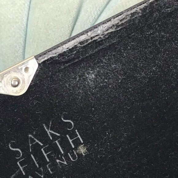 Vintage Black Saks Fifth Avenue Hard Shell Glasses Case - Picture 14 of 15